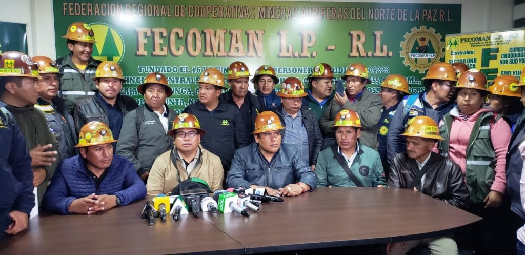 Mineros auríferos reconocen el diálogo con el presidente Luis Arce, no hay acuerdos y siguen en emergencia