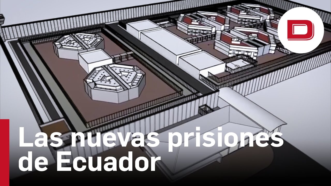 Presidente Noboa presenta los diseños de las cárceles de alta seguridad que prometió construir en Ecuador