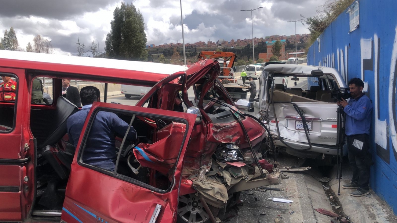Más de 3,098 accidentes de tránsito a nivel nacional hasta marzo, con mayor incidencia en Santa Cruz, Cochabamba y La Paz